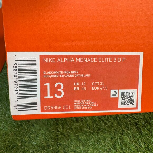 Nike Alpha Menace Elite 3 Detachable P PE Football Cleats Mens DR5659-001 main image 8